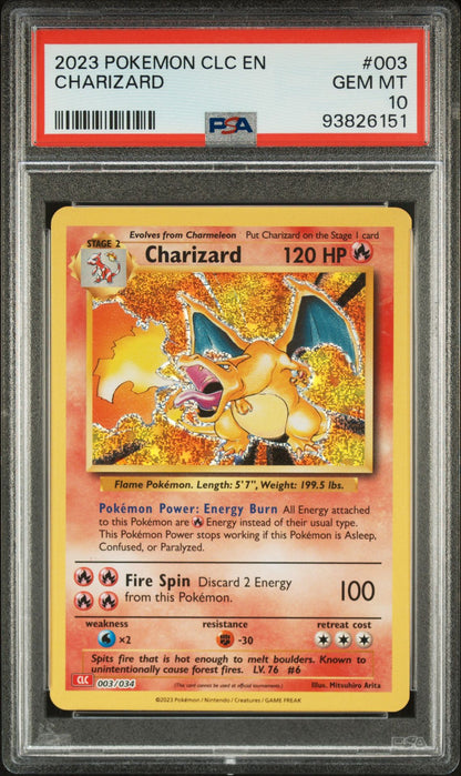 PSA 10 Charizard / 2023 Pokémon Trading Card Classic Collection / English