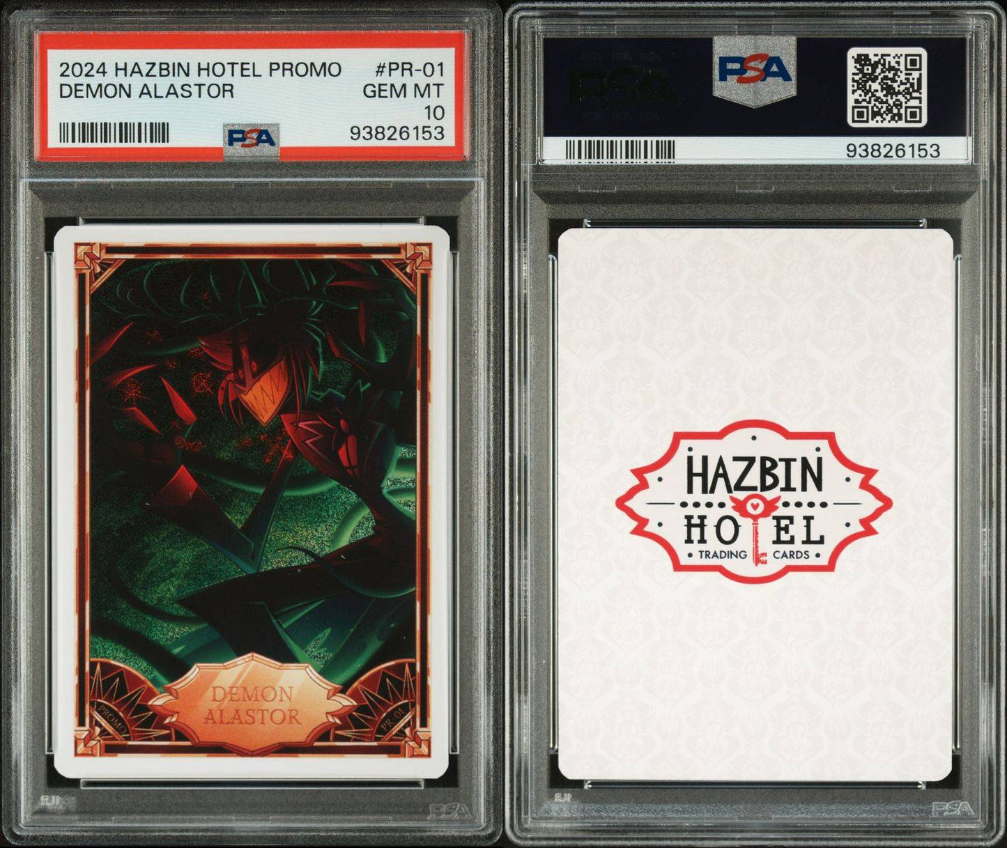 PSA 10 / Hazbin Hotel trading card / Demon Alastor Promo / PR01