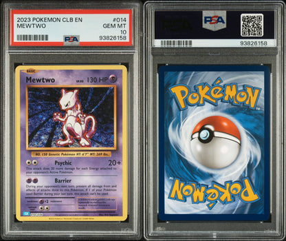 PSA 10 Mewtwo / 2023 Pokémon Trading Card Classic Collection / English