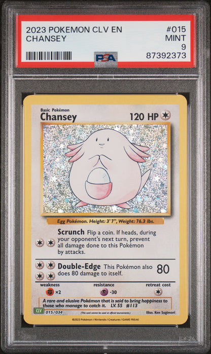 PSA 9 Chansey / Pokémon CLV-TRADING CARD GAME CLASSIC VENUSAUR & LUGIA ex DECK